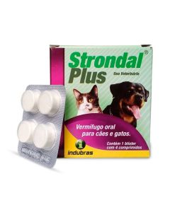 Vermífugo Strondal Plus - 4 Comprimidos