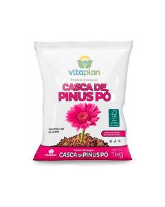 Casca De Pinus Pó 1kg