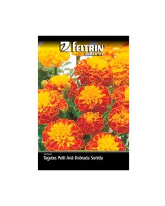 Sementes De Tagete Petit Anã Dobrada Sortida Golden - Feltrin