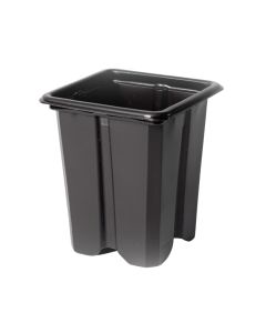 Pote Preto Quadrado Para Muda 6,5cm