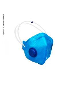 Respirador Pff2-S Azul C/ Vávula - Sayro