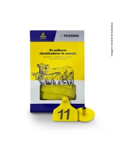 Brinco Amarelo Grande- Numeração De 001/25 - Z Tags